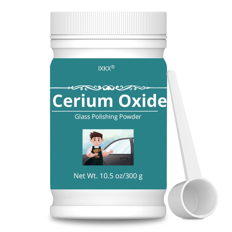105oz Cerium Oxide Glass Scratch Remover Professional Glass Polishing Compound for Windshield Glass TERO 99 Faint Yellow 1 Microns